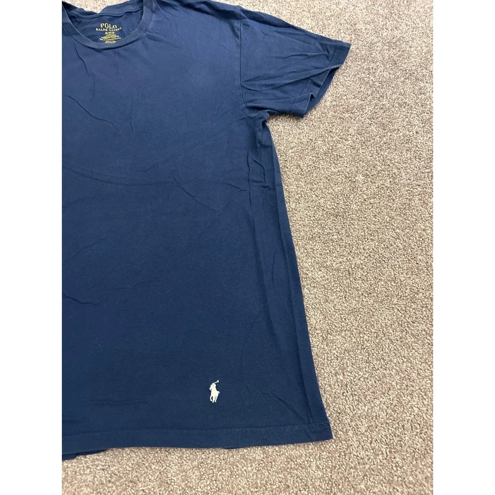 Polo Ralph Lauren T-Shirt Mens Medium Navy Blue Excellent Classic Fit Cotton Tee